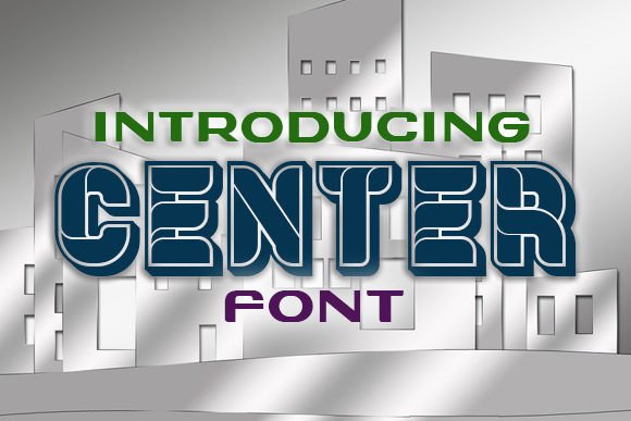 Center: A Modern Typeface for Editorial Design