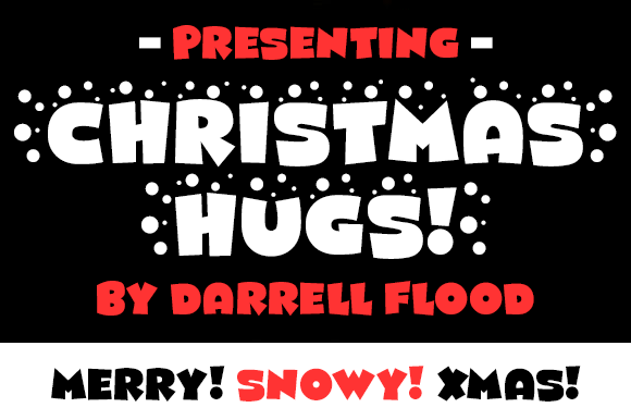 Christmas Hugs Font for Festive Craft Projects