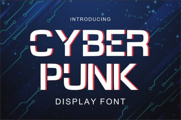 Cyber Punk Font for Handmade Creations