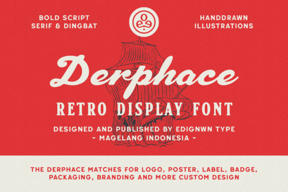 Derphace: A Retro Font for Handmade Creations