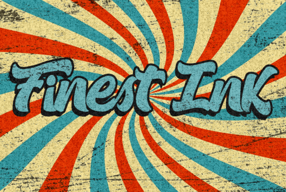 Finest Ink: The Bold Vintage Font That Elevates Your Campaigns