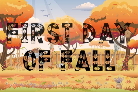 First Day of Fall Font for Branding and Design