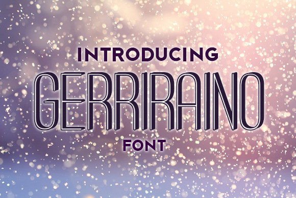 Gerriraino: A Stylish Display Font for Bold Campaigns