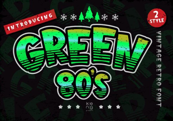 Green 80 s Font Review
