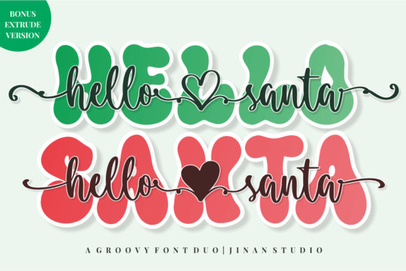 Hello Santa Duo Display Font Review