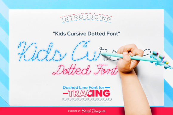 Kids Cursive Dotted: A Playful Display Font for Creative Projects