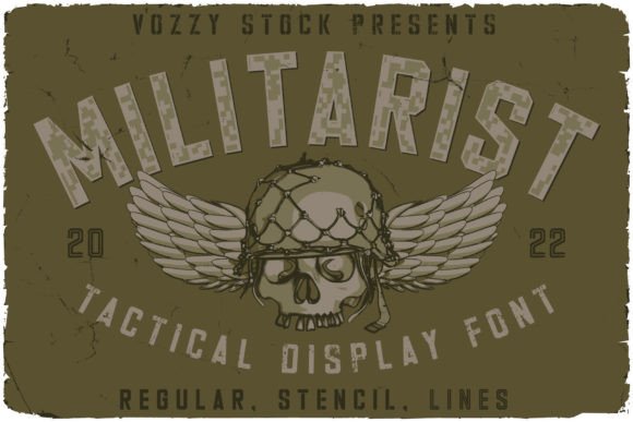 Militarist: A Bold Display Font for Editorial Design