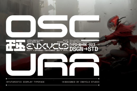 Oscura: A Futuristic Display Font for Web Design