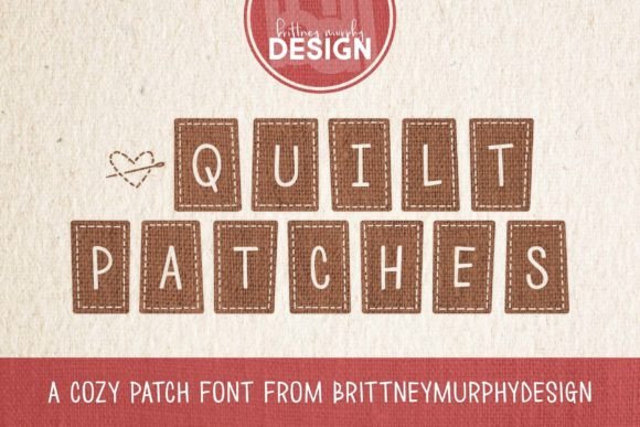 Quilt Patches Font for Cozy Craft Projects