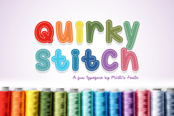 Quirky Stitch: A Playful Display Font for Creative Projects