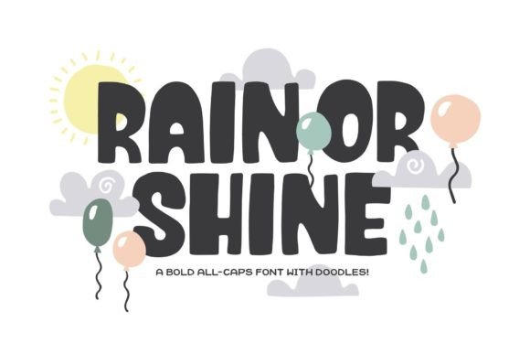 Rain or Shine Font Review for Editorial Design