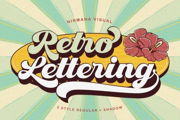 Retro Lettering Font for Modern Branding