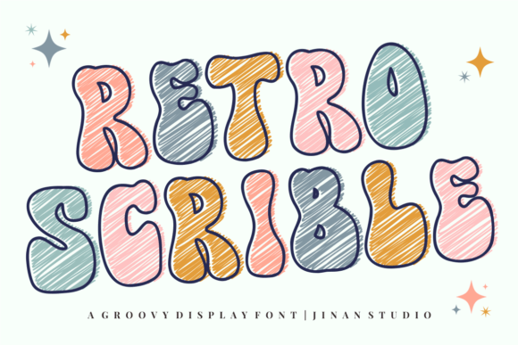 Retro Scrible: A Groovy Display Font for Digital Creativity