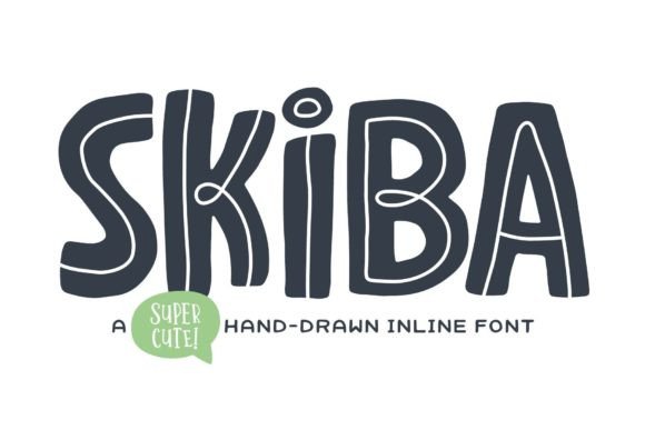 Skiba: A Playful Display Font for Handmade Creations