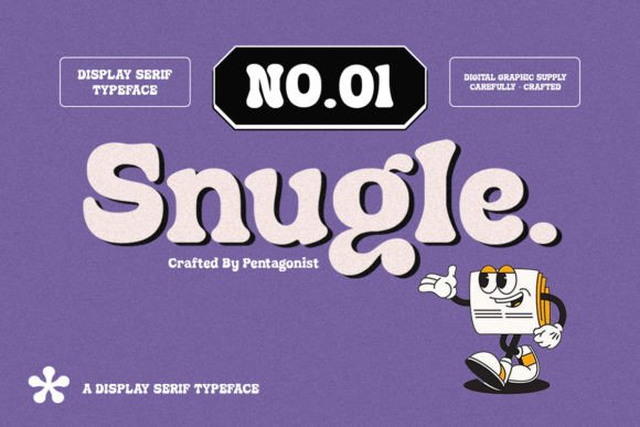 Snugle: A Playful Display Font for Vibrant Editorial Design