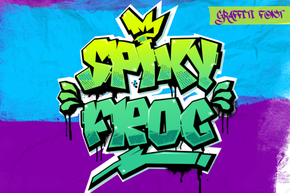 Spiky Frog: A Bold Font for Branding That Stands Out