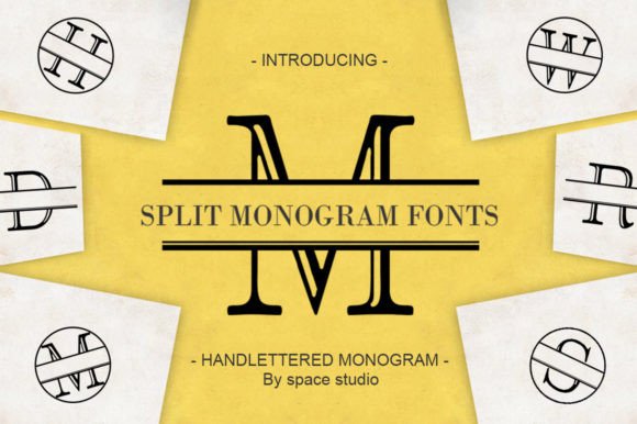Split Letter Monogram: Elevating Campaigns with a Classy Display Font