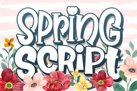 Spring Script: A Playful Font for Handmade Creations