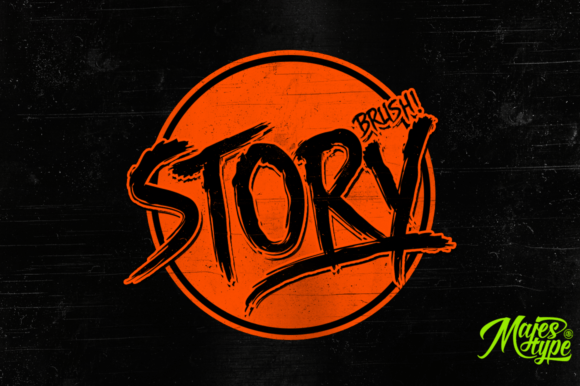 Story Brush: A Fresh Display Font for Modern Branding