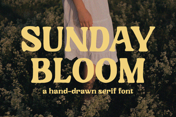 Sunday Bloom Font for Editorial Design