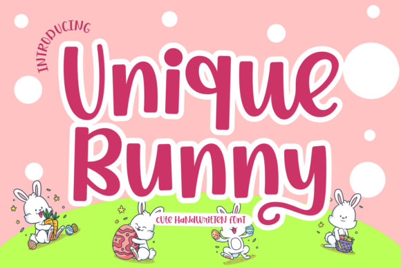 Unique Bunny: A Playful Display Font for Creative Projects