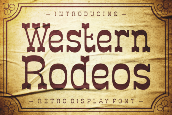 Western Rodeos Font Review for Real Projects